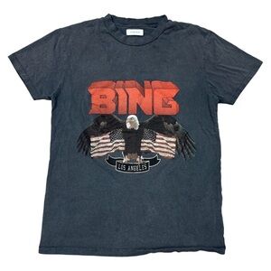 Anine Bing Vintage-Look Bing Eagle Tee Small